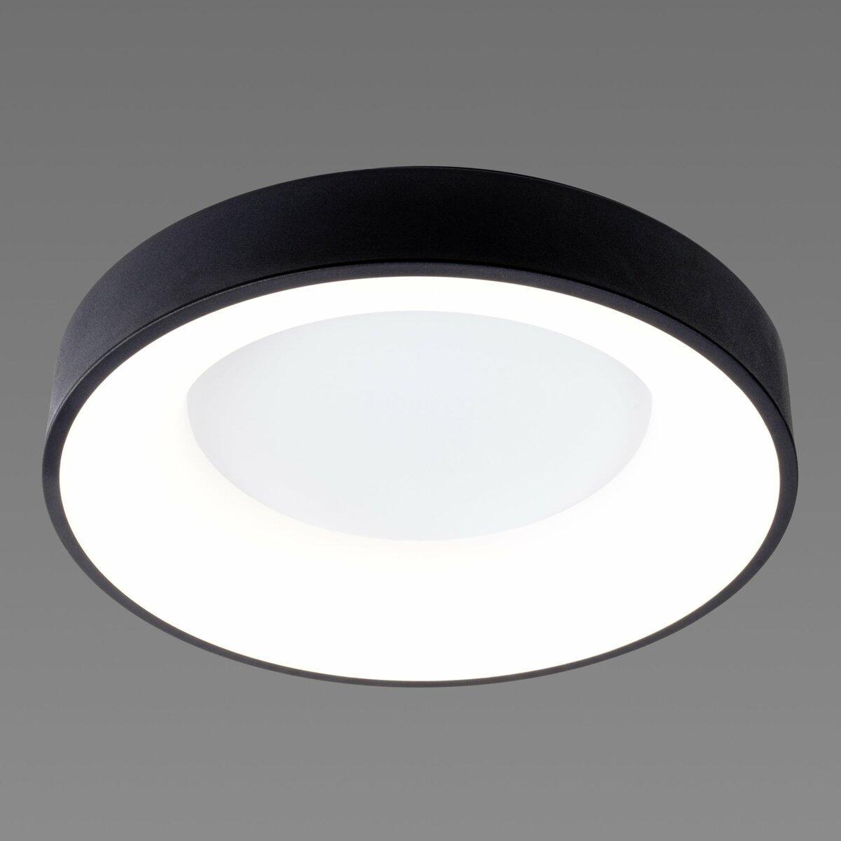 Люстра светодиодная Sirius с круглым плафоном 50W 3000-6500К Черный (GLD-23412 BK 50W)