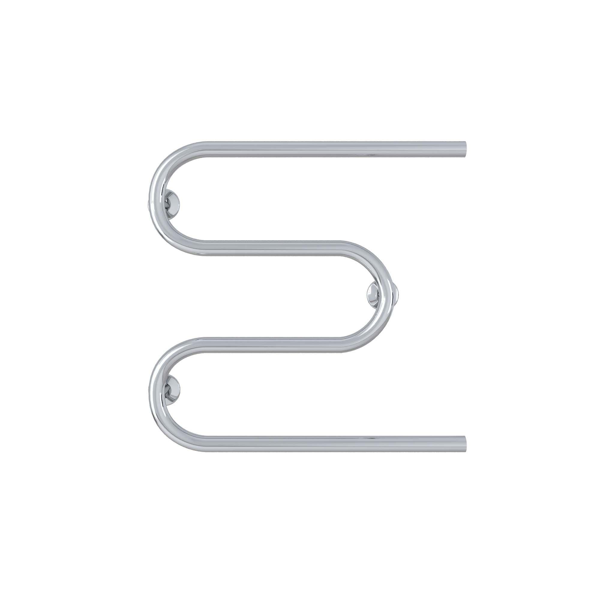 Полотенцесушитель водяной Deffi Змейка боковое правое подключение нержавеющая сталь 500х500 мм Хром (C.ZV.50.50.CC )