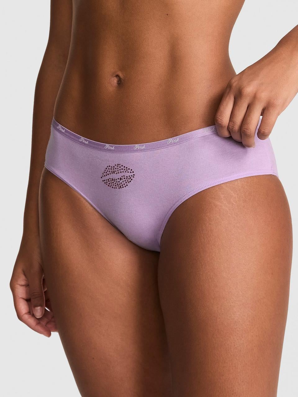 Трусики женские Victoria's Secret Logo Cotton Hiphugger XXL Сиреневый (3058393050)