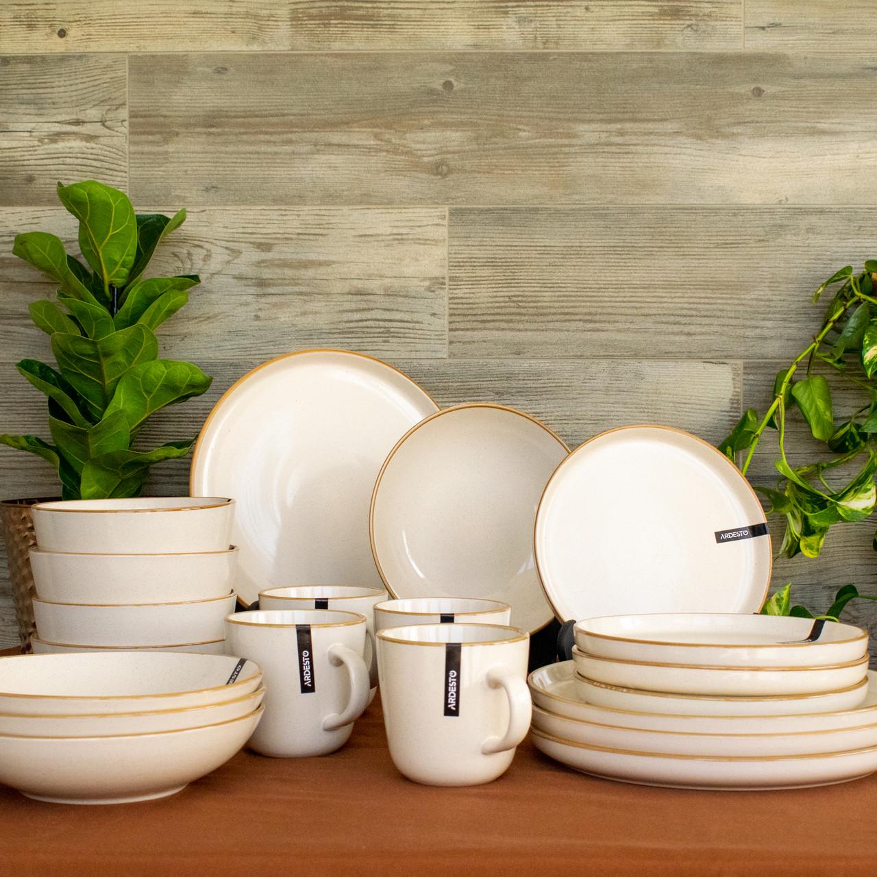 Столовый сервиз Ardesto Apulia из керамической посуды 20 предметов (26772535) - фото 1 Столовый сервиз Ardesto Apulia из керамической посуды 20 предметов (26772535) - фото 1