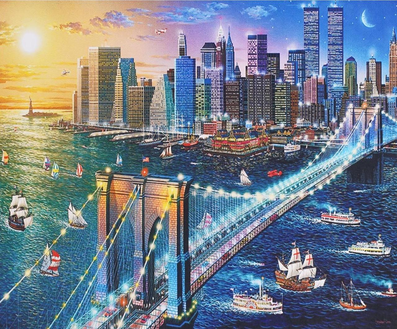 Алмазна мозаїка Сан Франциско на полотні з підрамником 30х40 см (GB81170)