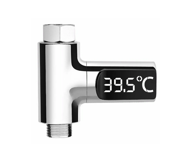 Цифровий термометр для душа Youpin LED Display Home Water Shower Silver