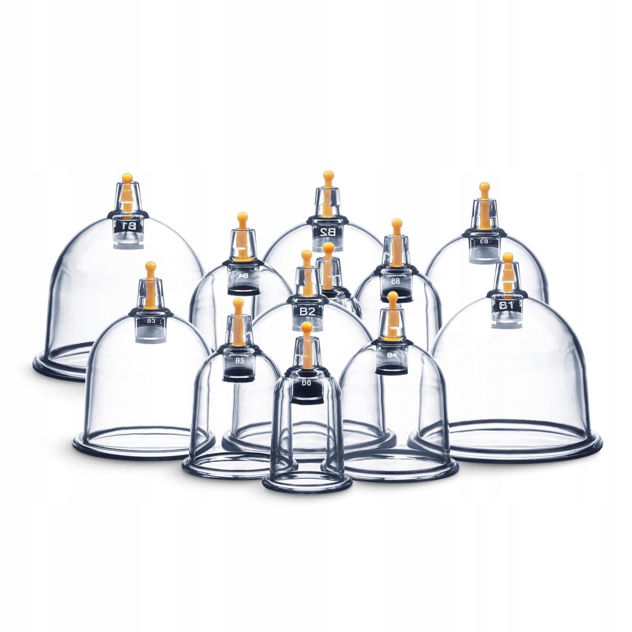 Банки вакуумні масажні 4fizjo для тіла з помпою 12 шт. (P-5907739319906)