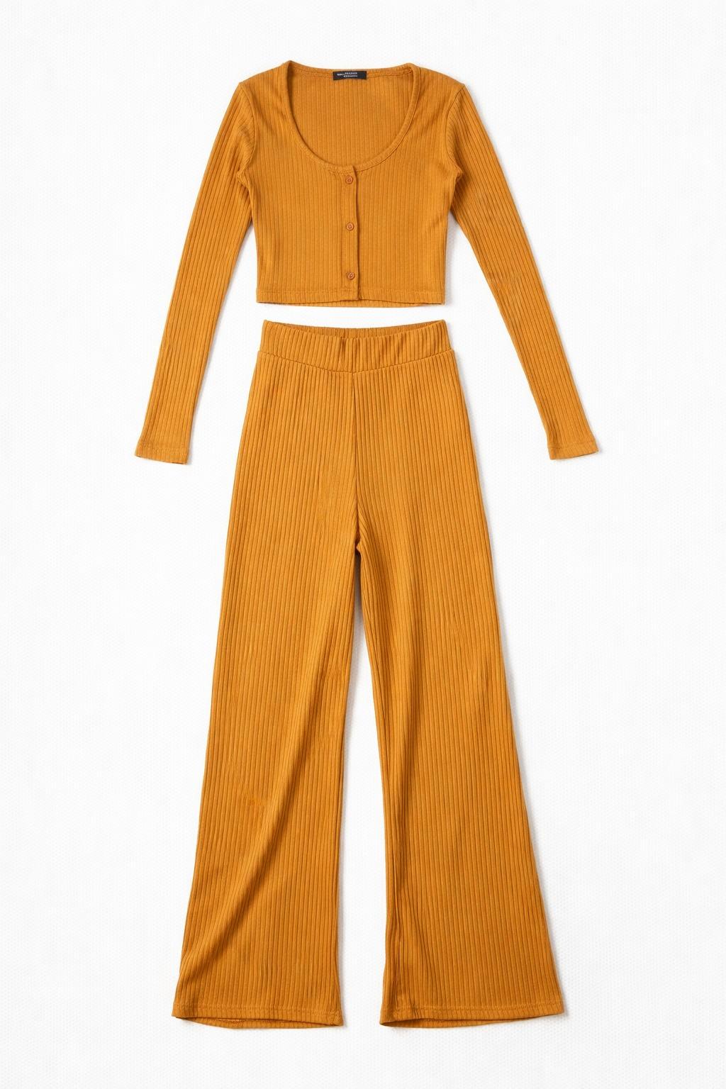 Костюм топ и штаны Missguided р. 34 Коричневый (R9347976)