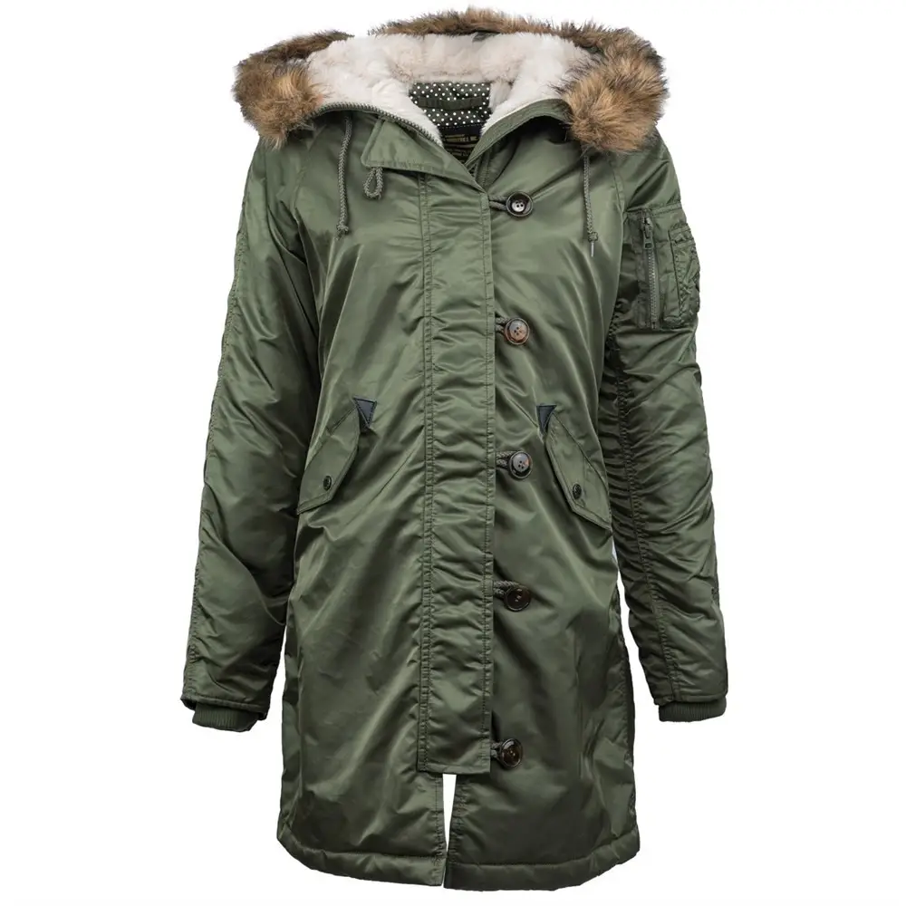 Куртка аляска Alpha Industries Elyse Parka M Sage Green (WJE45500C1SGM)