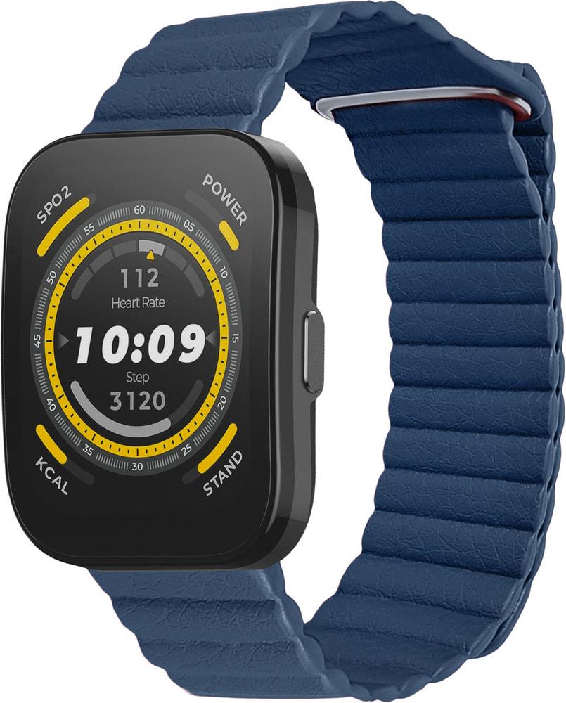 Ремешок кожаный Genis для Amazfit Bip 5 Blue (34337-28)