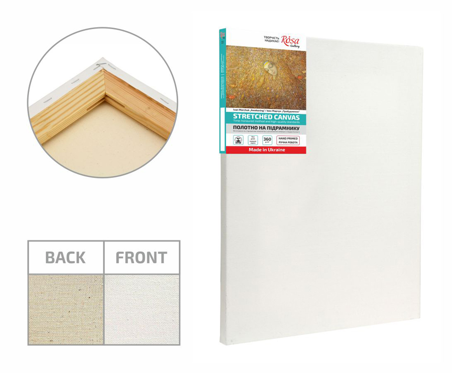 Підрамник ROSA Gallery GPA18685215 модуль №2 середнє зерно акрил/бавовна 85х215 см (4820149898544) - фото 2 Підрамник ROSA Gallery GPA18685215 модуль №2 середнє зерно акрил/бавовна 85х215 см (4820149898544) - фото 2