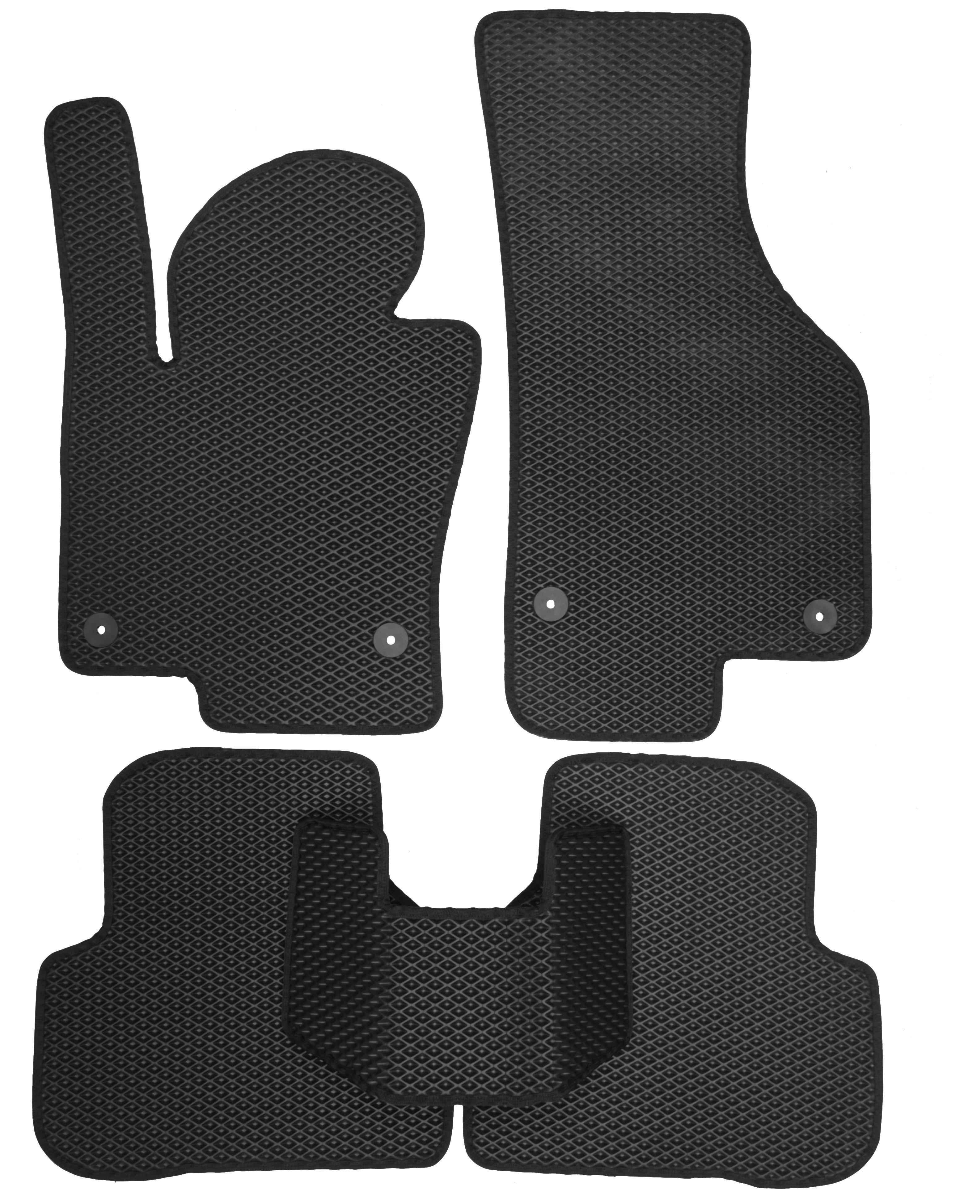 Коврики в салон для Volkswagen Passat B6 '05-10 EVA-полимерные Черный 150664