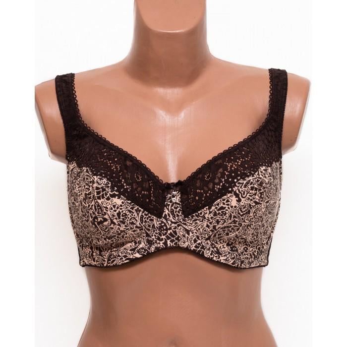 Бюстгальтер з кісточками Lanny Mode тонкий бавовняний 85E Бежево-коричневий (11848)
