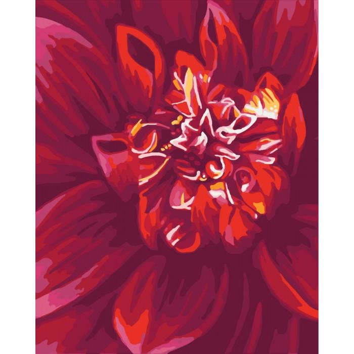 Картина по номерам Ідейка Букет Яркий георгин 40x50 см (KHO2092)