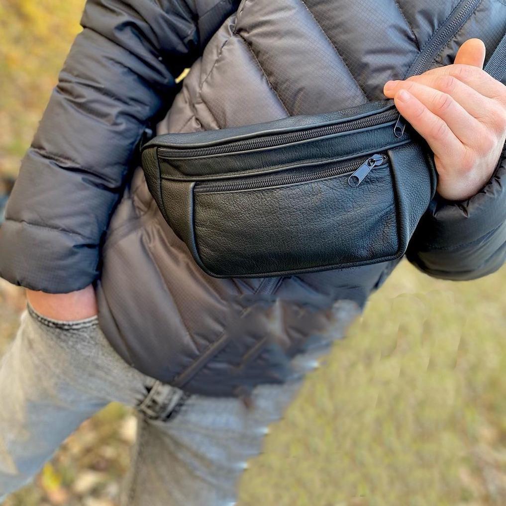 Бананка для телефона нагрудная сумка Черный (521227) - фото 5