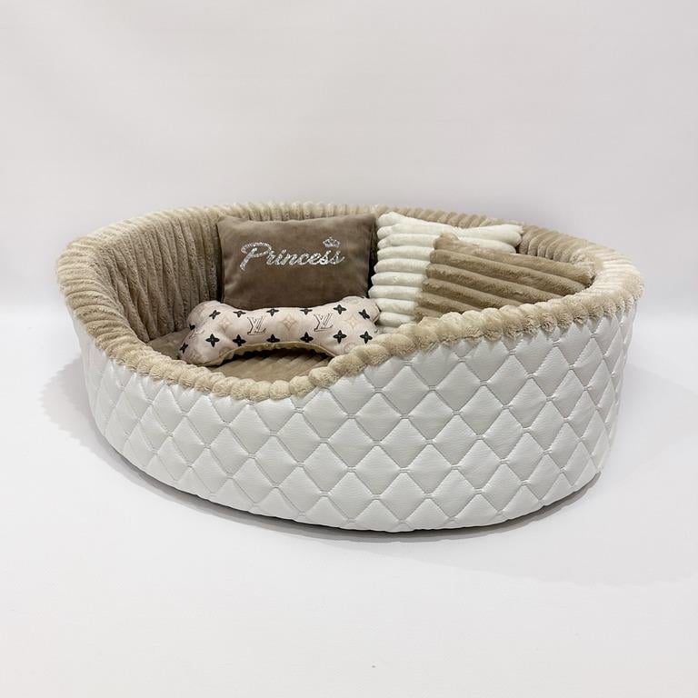 Лежанка для собак Amore mio Cane Лежанка Бристоль до 16 кг 60х55х19 см (ОВ-0043)