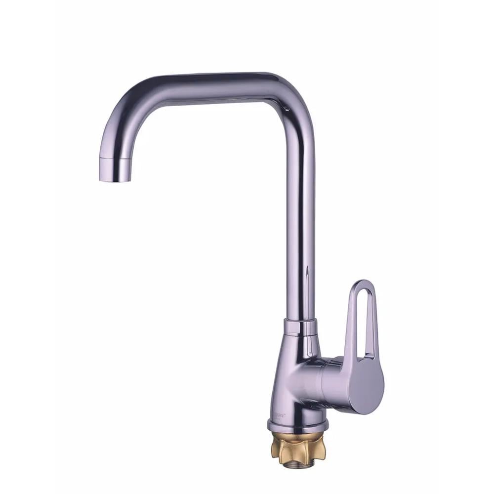 Смеситель для кухни Zegor SOP4-A 045 Г-образный нос на гайке (116030)