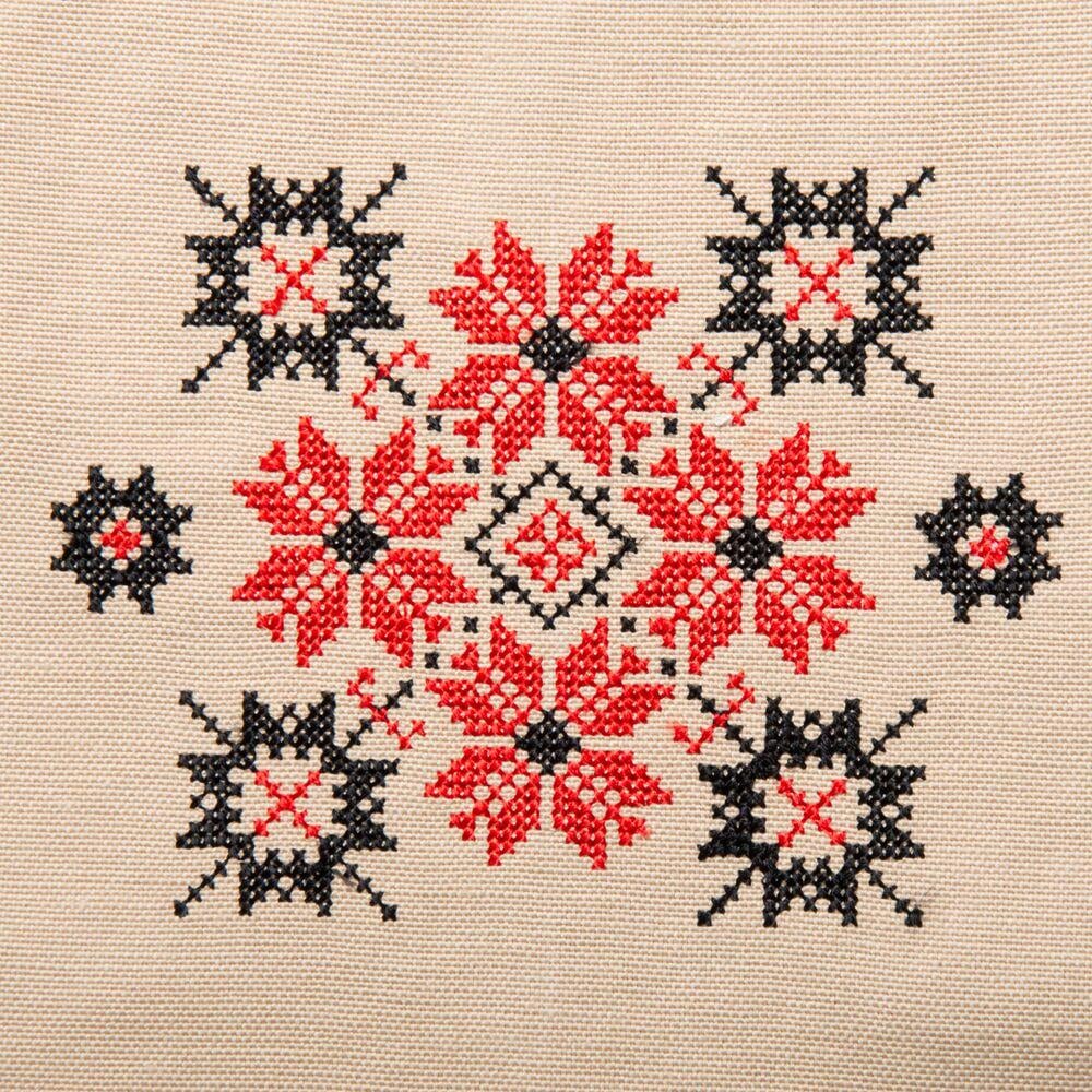 Фартук с этно вышивкой и карманом водоотталкивающий Бежевый (25645) - фото 6 Фартук с этно вышивкой и карманом водоотталкивающий Бежевый (25645) - фото 6