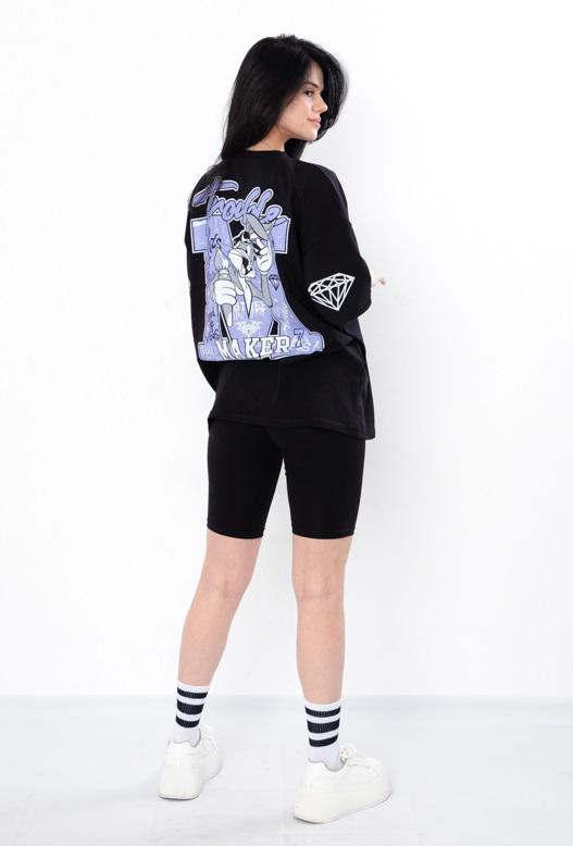 Комплект жіночий футболка/велосипедки Носи Своє S Чорний (3379-036-33-v0) - фото 3 Комплект жіночий футболка/велосипедки Носи Своє S Чорний (3379-036-33-v0) - фото 3