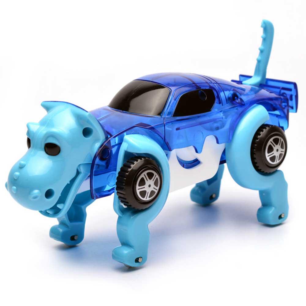 Детская игрушка Jia Du Toys Dino Car заводная машина-трансформер Динозавр Синий (SUN0726)