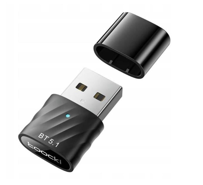 Адаптер Toocki USB Bluetooth USB BT5.1 Черный (29535473) Адаптер Toocki USB Bluetooth USB BT5.1 Черный (29535473)