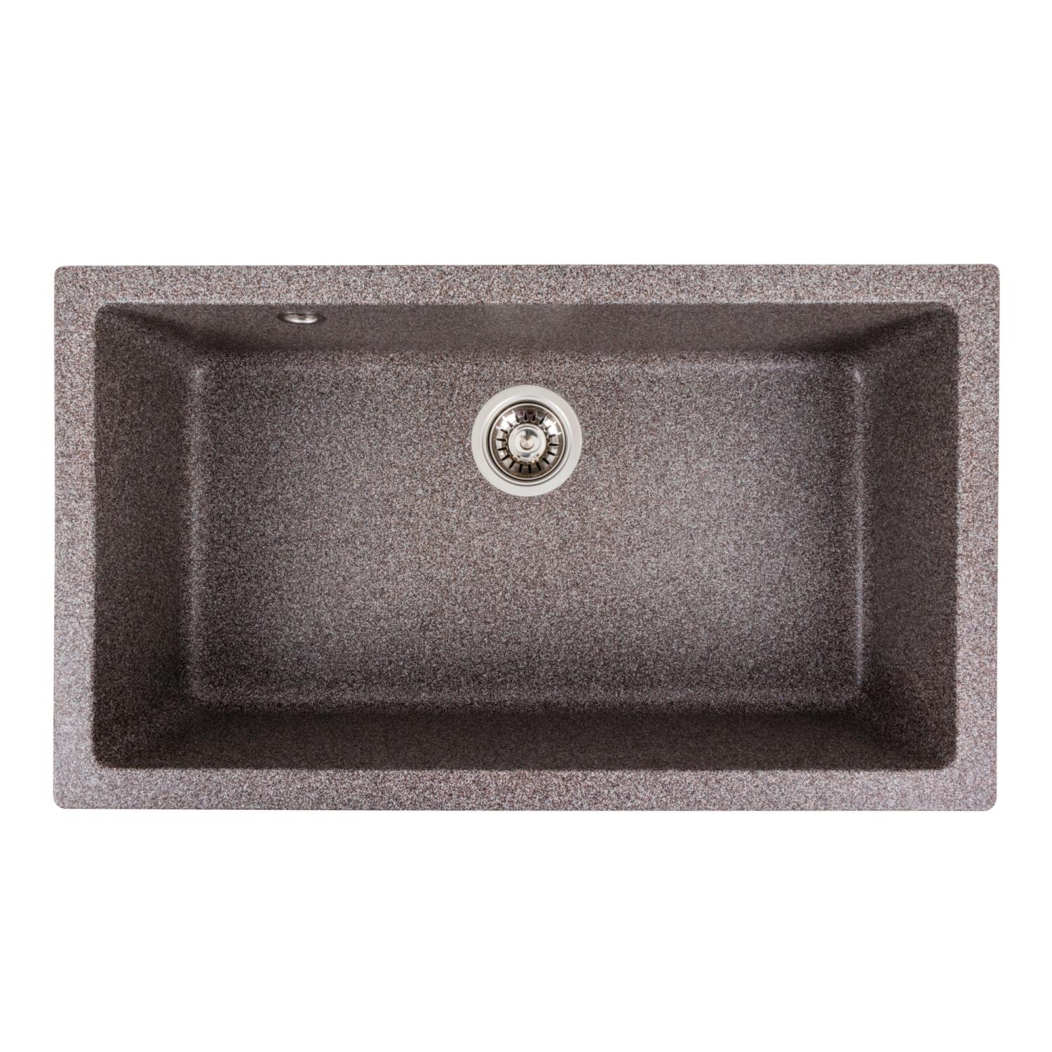 Мойка кухонная Platinum PLS-A39147 гранитная прямоугольная 780x450 мм Коричневый (25963176) Мойка кухонная Platinum PLS-A39147 гранитная прямоугольная 780x450 мм Коричневый (25963176)