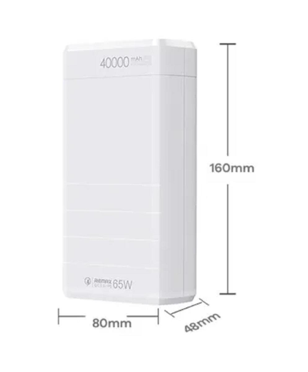 Повербанк Remax RPP-310 USB Type-C швидке зарядження 40000 mAh 65W Білий (RPP310W) - фото 6