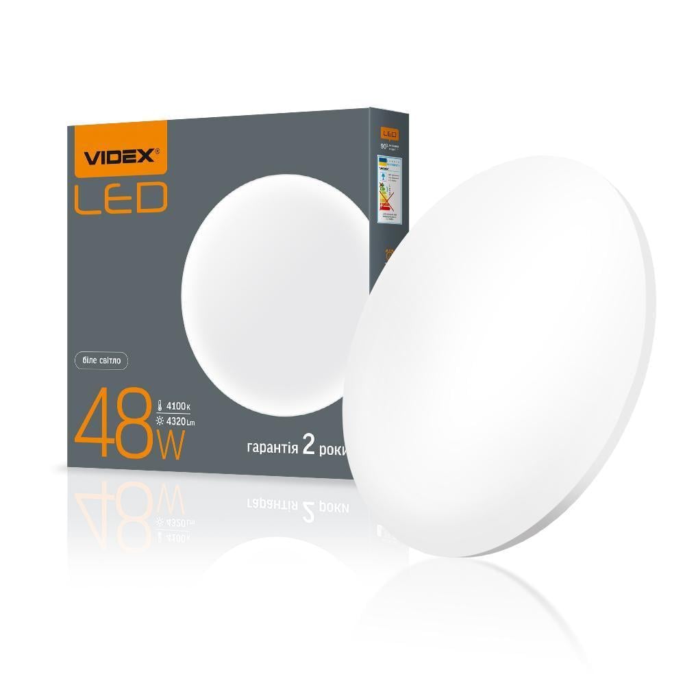 Настенно-потолочный LED-светильник круглый VIDEX матовый 48W 4100K (27551390)
