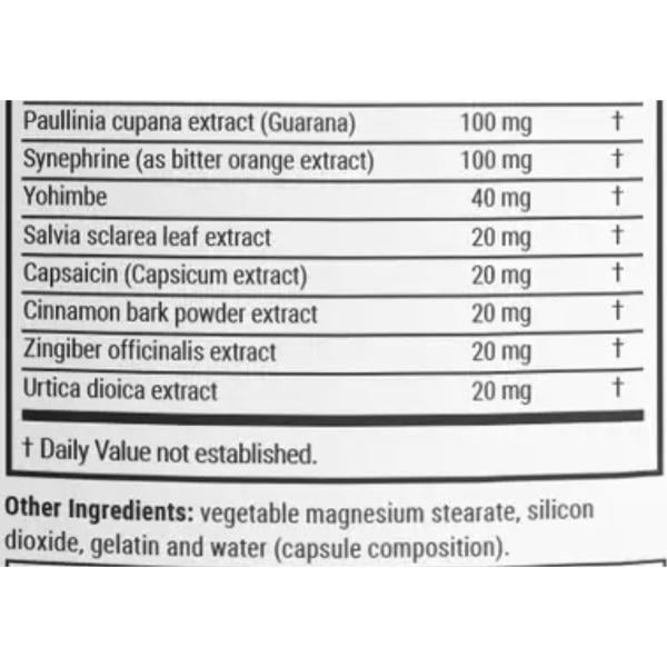 Комплекс для понижения веса En`vie Lab Burn Max Fut Burner 100 капс. (000026372) - фото 3