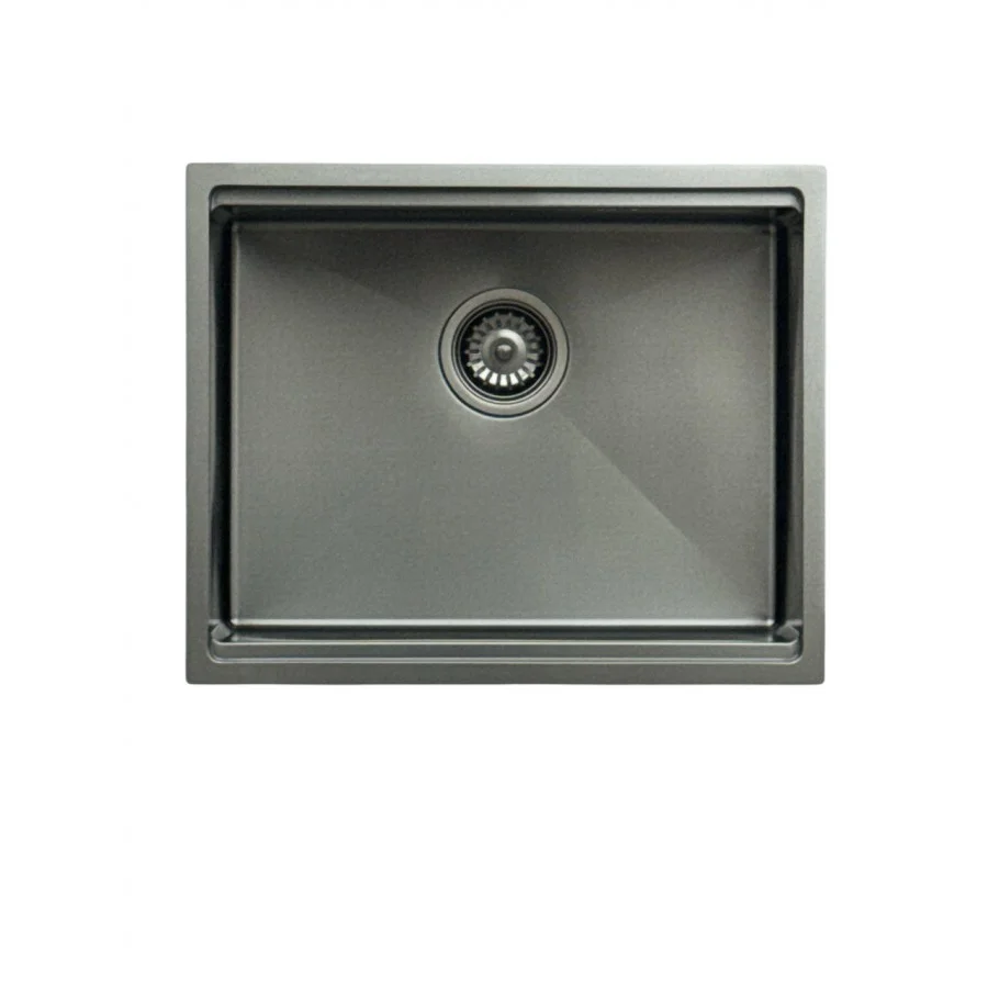 Мийка для кухні LEOMIKAO TOKIO 450-U GM PVD воронена сталь (523345) - фото 4 Мийка для кухні LEOMIKAO TOKIO 450-U GM PVD воронена сталь (523345) - фото 4