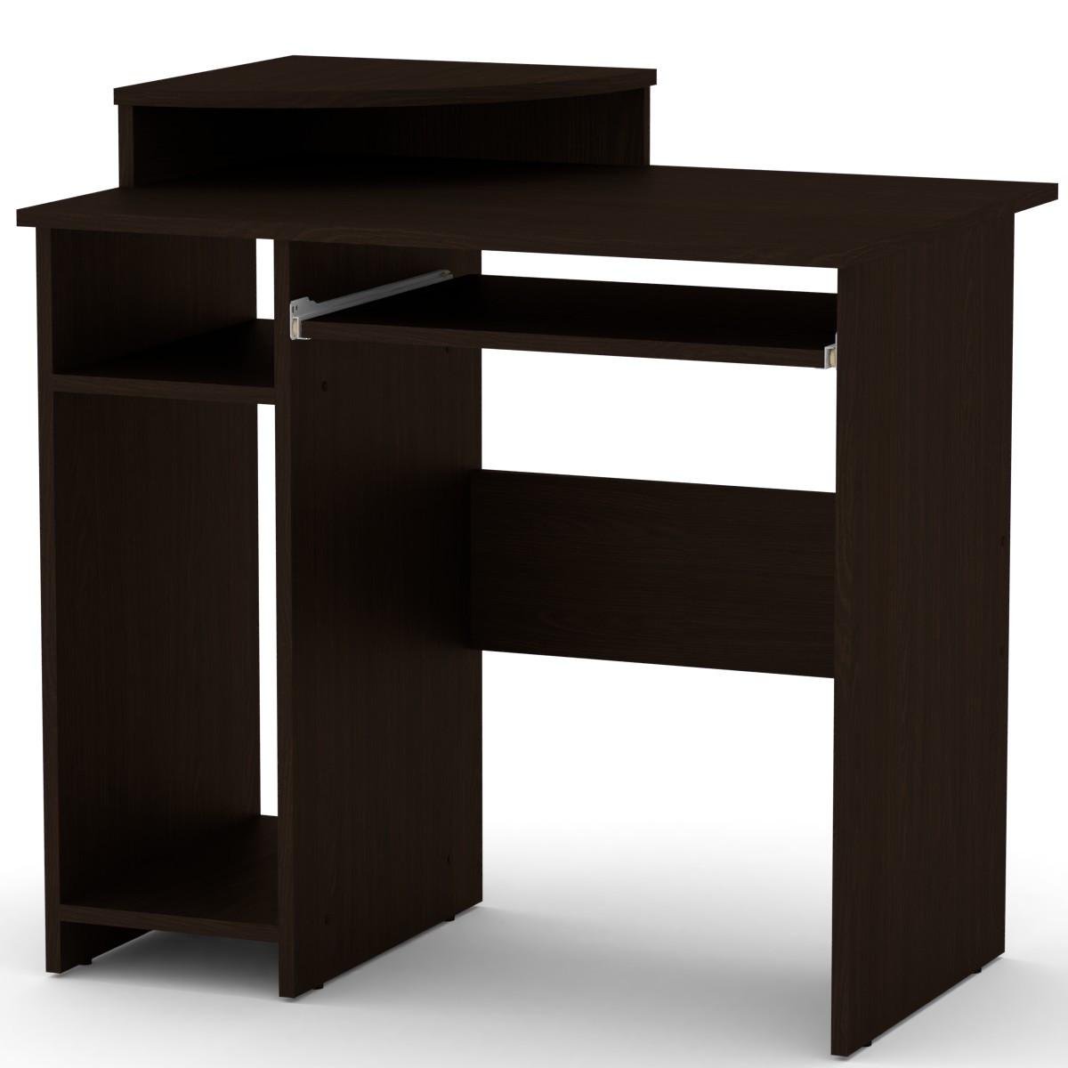 Стол компьютерный Компанит СКМ-1 82х60х73,6 см Венге темный (25409295) - фото 1 Стол компьютерный Компанит СКМ-1 82х60х73,6 см Венге темный (25409295) - фото 1