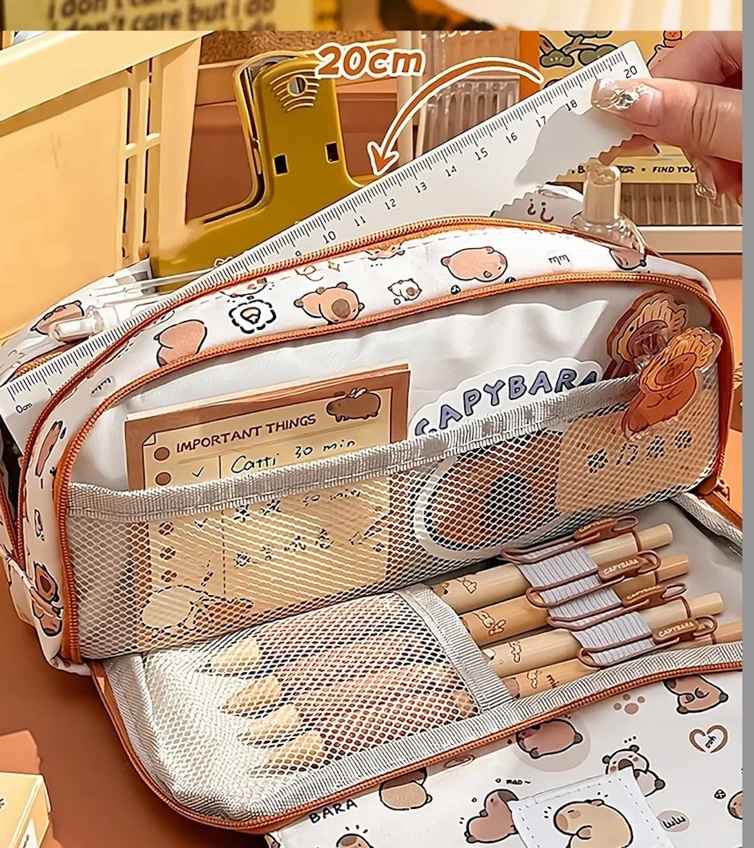 Школьный пенал-органайзер с капибарами - фото 7