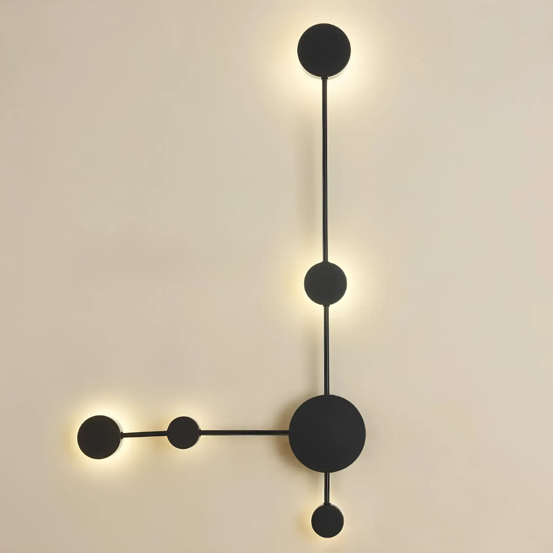 Настенное LED-бра Sirius на пять плафонов с металлическим каркасом 3000К IP20 8936-5 10W Черный (28687819)