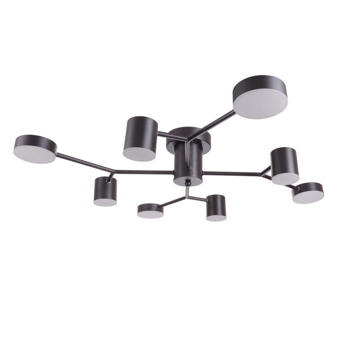Люстра светодиодная потолочная 56W WW+NW+CW BK (BR-01 634C/8)