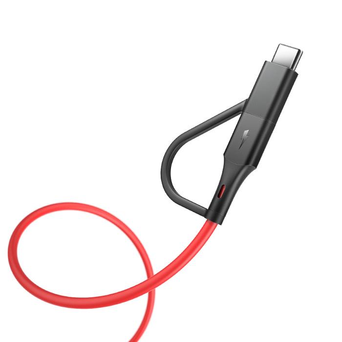 Кабель BlitzWolf BW-MT 3 2в1 USB+Type-C 1,8 м - фото 3