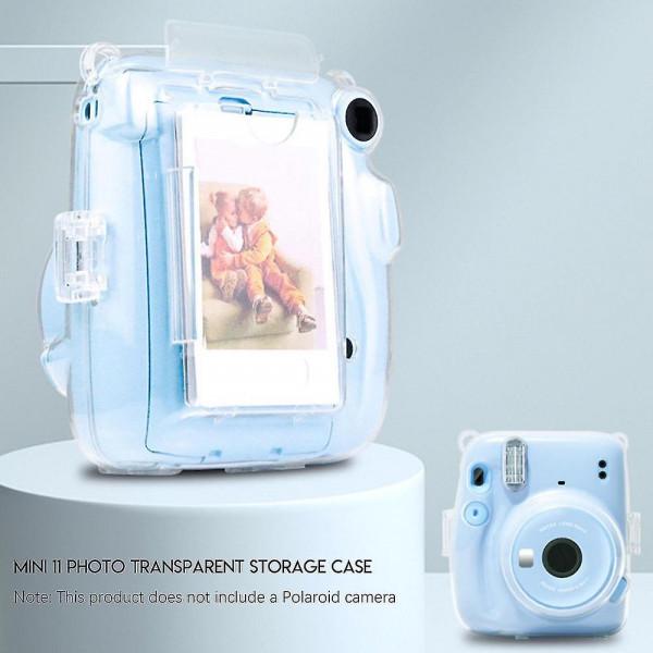 Чехол Fujifilm Instax Mini 11 Case Transparent c наклейками Черный - фото 4