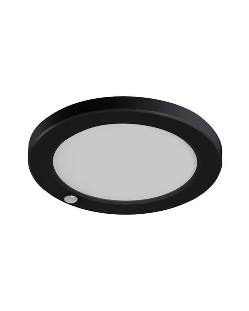 Светильник потолочный с датчиком движения Kanlux 24605 Erga LED 1x17W 3000K/4000K/6500K 1600Lm IP20 Черный (36676655)