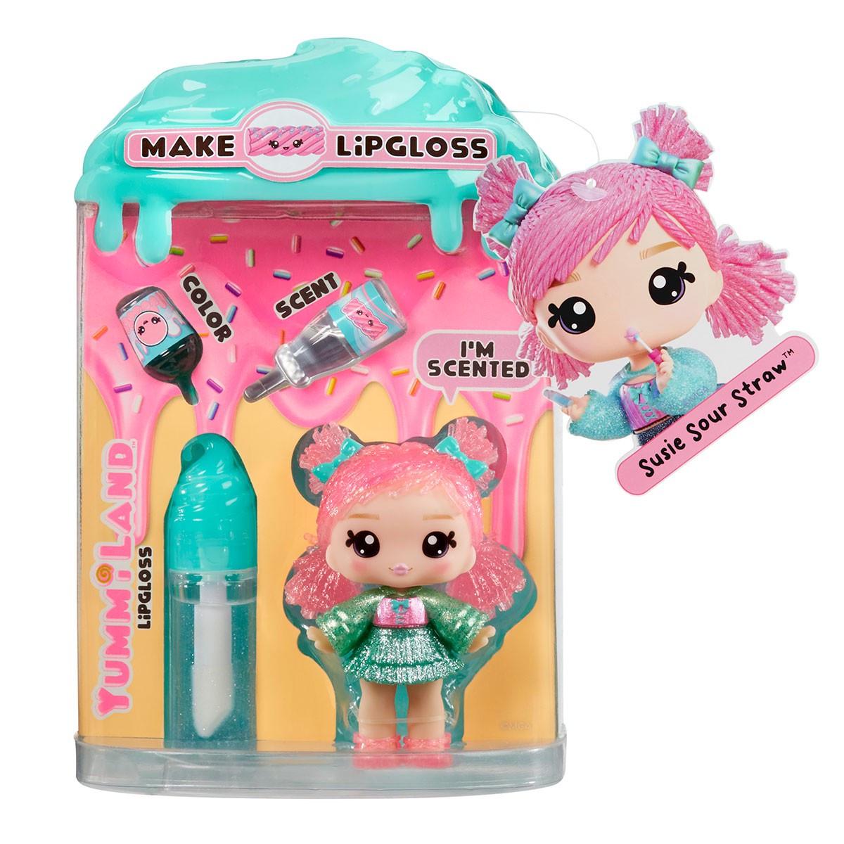 Игровой набор с куклой и блеском для губ Yummiland S2 Сьюзи Сауэр Строу (26434018)