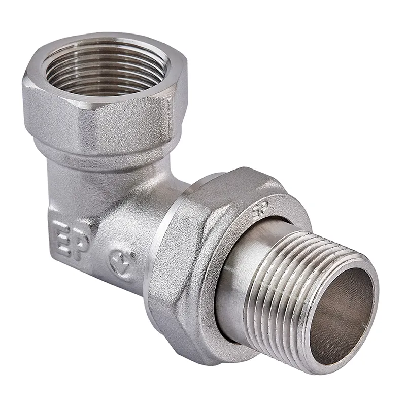 Сводка американка Europroduct EP.0422 3/4" угловая резьбовая из никелированной латуни (OL-EP6060)