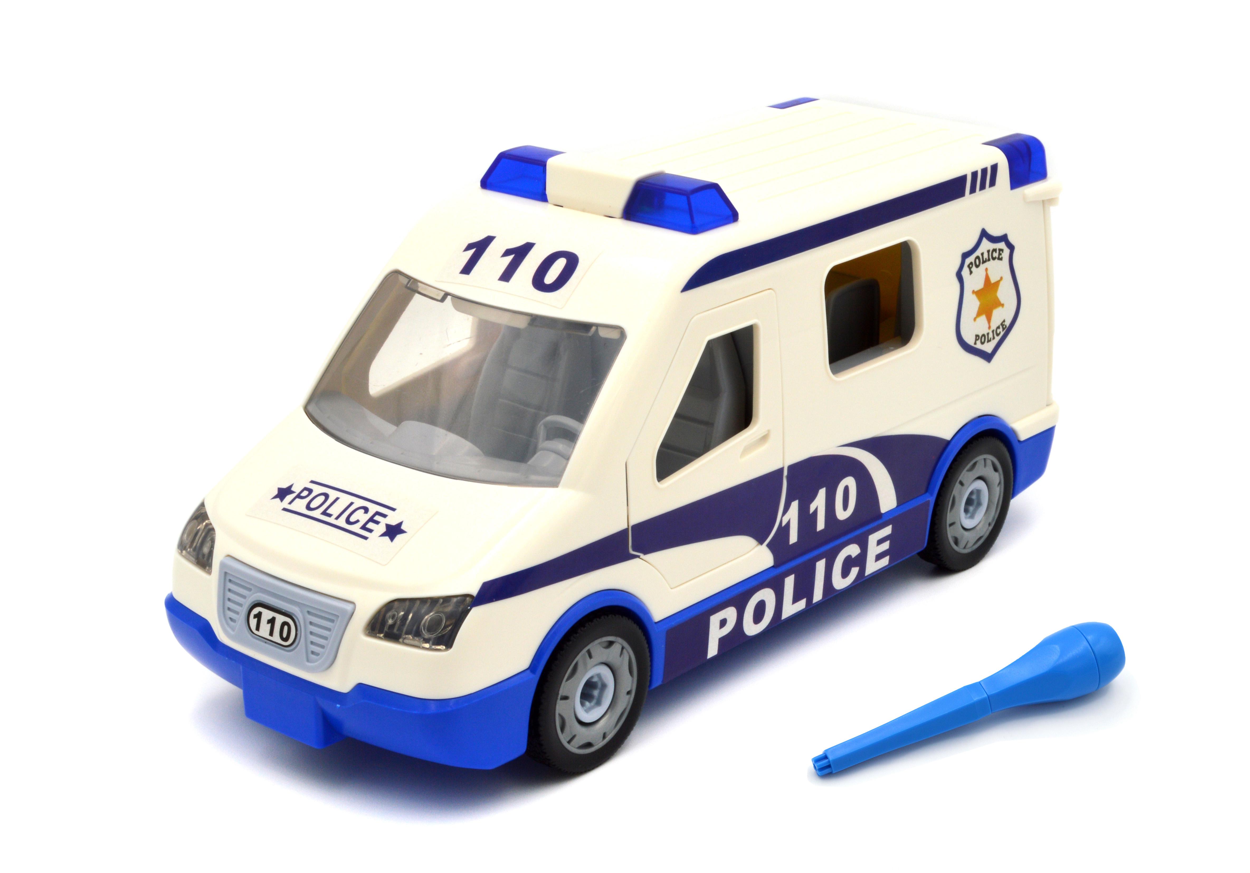 Конструктор 1369 Мікроавтобус поліція зі світловими та звуковими ефектами