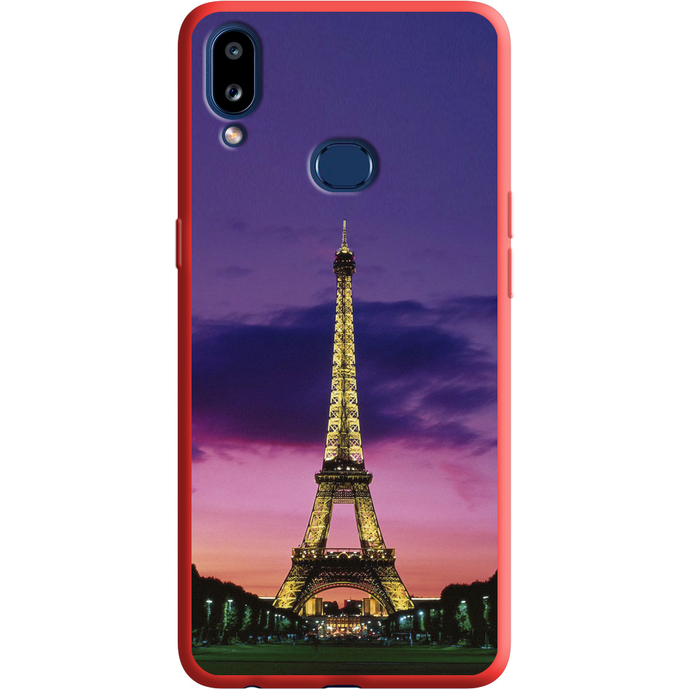 Чехол Boxface Samsung A107 Galaxy A10s Полночь в Париже Красный силикон (37944-up964-38153)