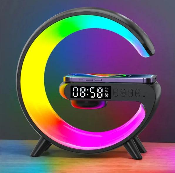 Светильник RGB колонка Bluetooth 15 см Черный