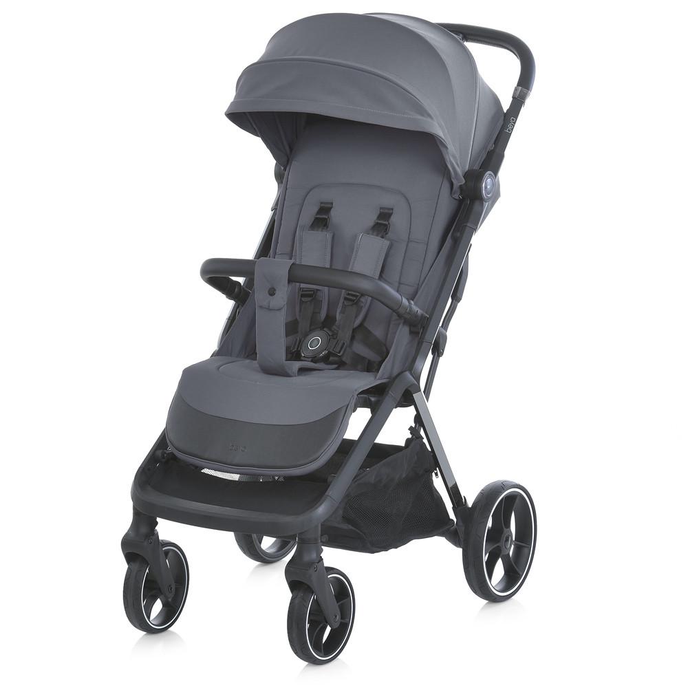 Коляска прогулочная El Camino BEYA Midnight Gray с чехлом для ножек в комплекте Серый (ME 1127-B)