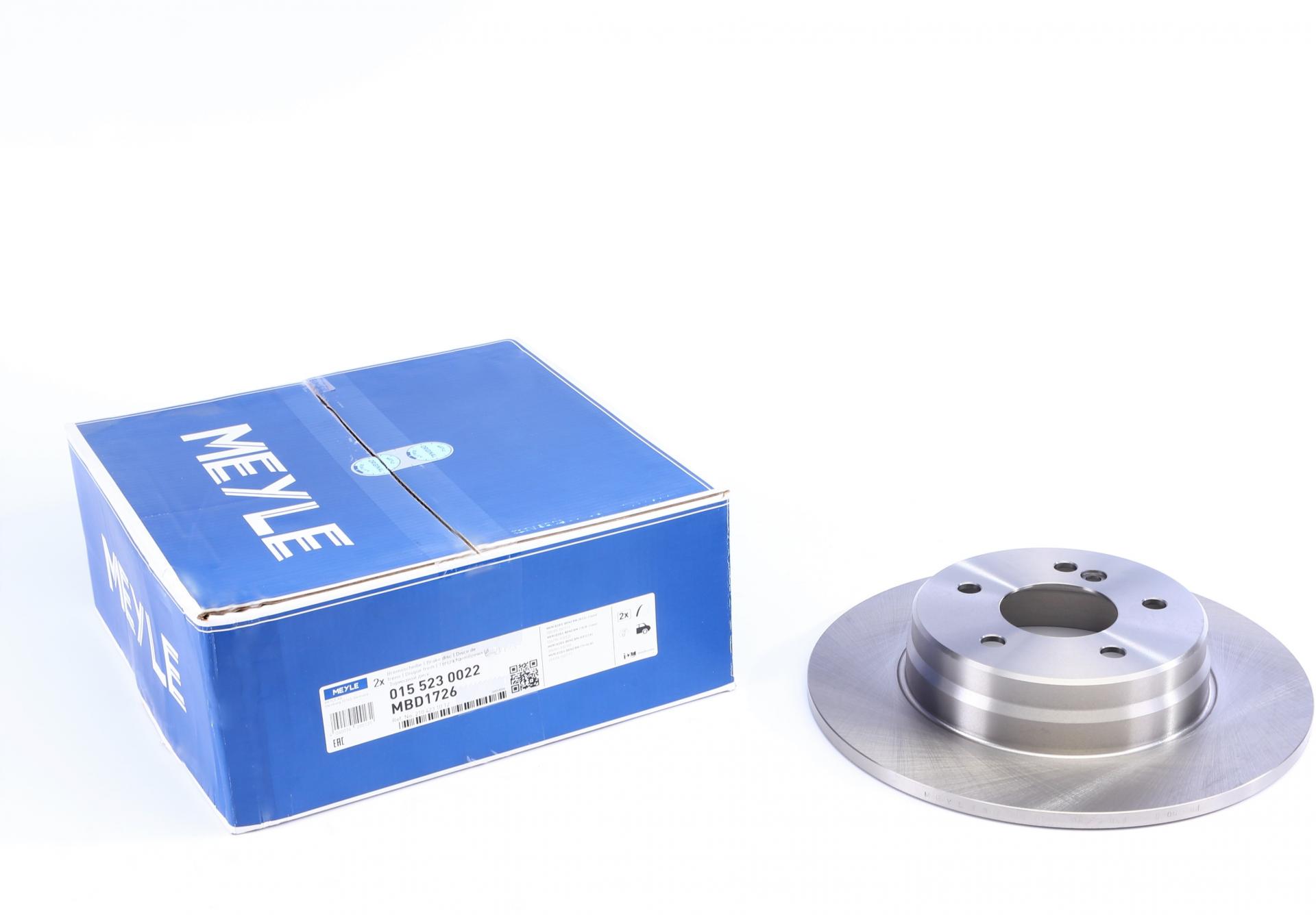 Диск тормозной задний Meyle для Mercedes C-class W202/W203/S203/CL203/ EW210 96-07 290x10 мм (015 523 0022)