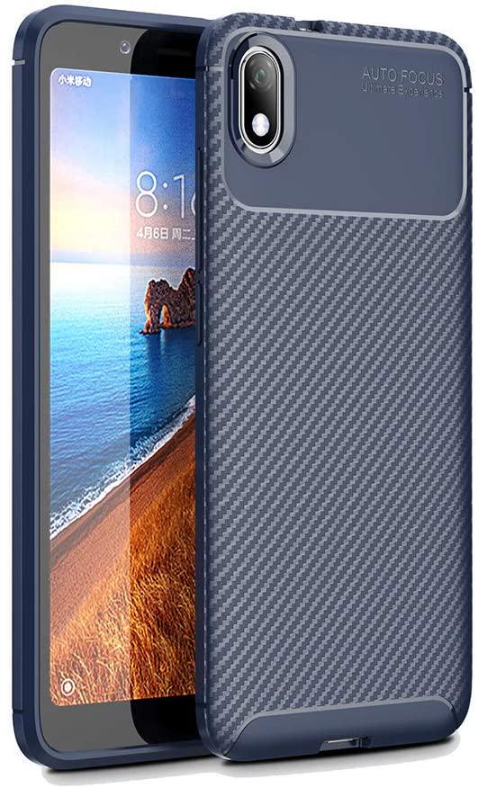 Чехол накладка Auto Focus Carbon для Xiaomi Redmi 7A Blue (20069-28)