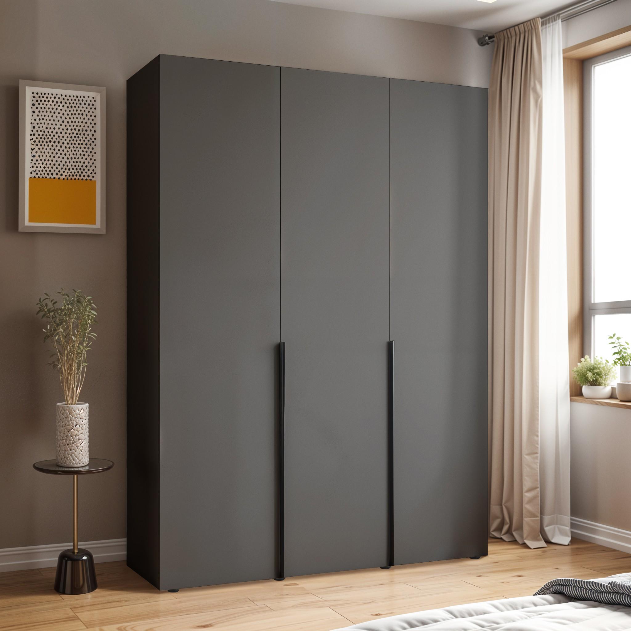 Шкаф со штангой и полками ST-0027 1800х520х2200 мм Антрацит