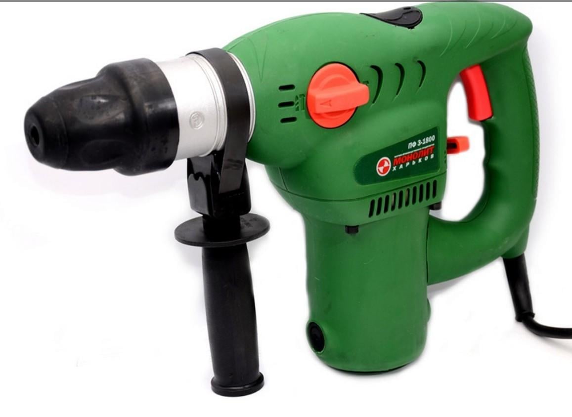 Перфоратор МОНОЛИТ 3-х режимный 1800 Вт max. 28 мм SDS-plus/5 аксесс (ПФ3-1800) Перфоратор МОНОЛИТ 3-х режимный 1800 Вт max. 28 мм SDS-plus/5 аксесс (ПФ3-1800)
