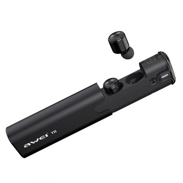 Навушники бездротові AWEI T8 Bluetooth Чорний (SUN3053) Навушники бездротові AWEI T8 Bluetooth Чорний (SUN3053)