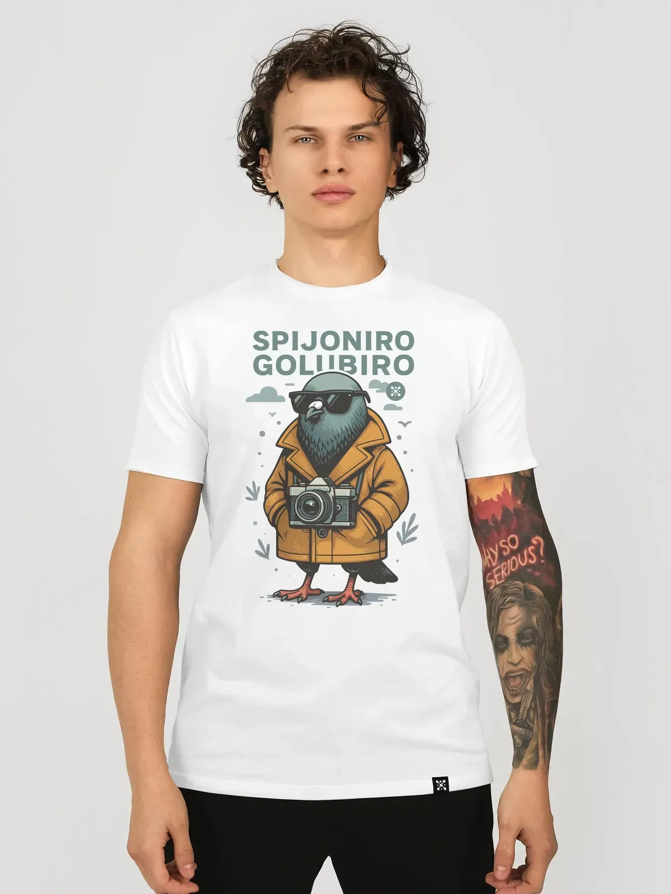 Футболка мужская Spijoniro Golubiro XL Белый (26962464)