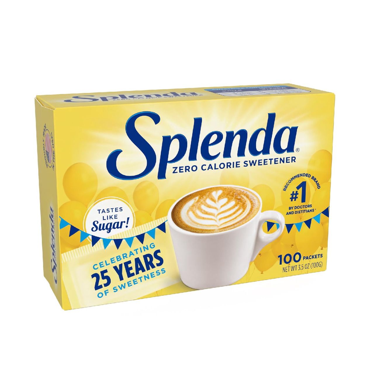 Подсластитель Splenda Stevia Стевия 100 пакетиков