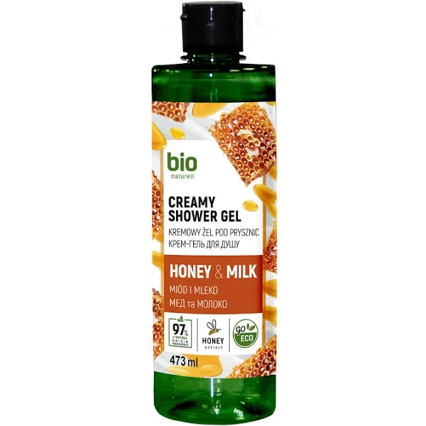 Гель для душа Bio Naturell Honey &amp; Milk 473 мл (4820168434266)