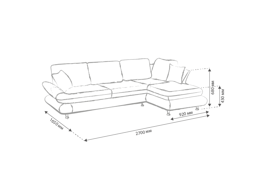 Диван кутовий розкладний Елегант Benefit 4 (20068068) - фото 7 Диван кутовий розкладний Елегант Benefit 4 (20068068) - фото 7