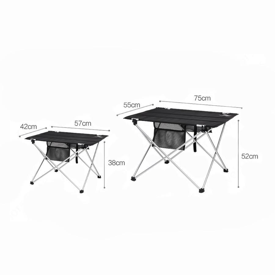 Стіл розкладний Mobi Garden Cloth table XL 75х55х52 см NX20665013 Black - фото 2