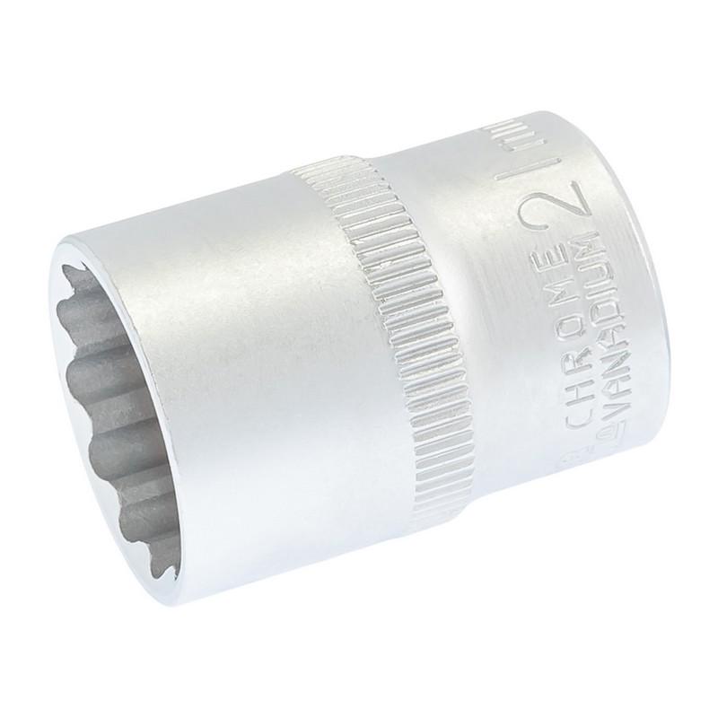 Головка торцевая MasterTool 12-гранная ½" 21 мм L 40 мм (CrV 78-0621)